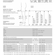 Meia de Compressão Venosan Ultraline 4000 Meia Coxa 7/8 30-40 AGH XG Pe Aberto Bege